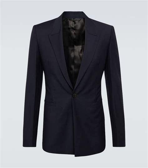 givenchy wool mohair suit|Jacket in wool and mohair with satin collar .